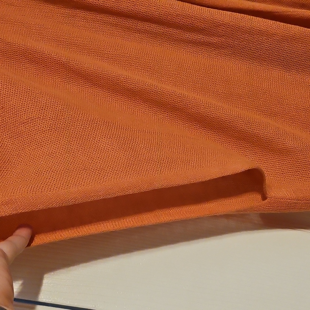 A New Day Burnt Orange Open Front Knitwear - Picture 5 of 10